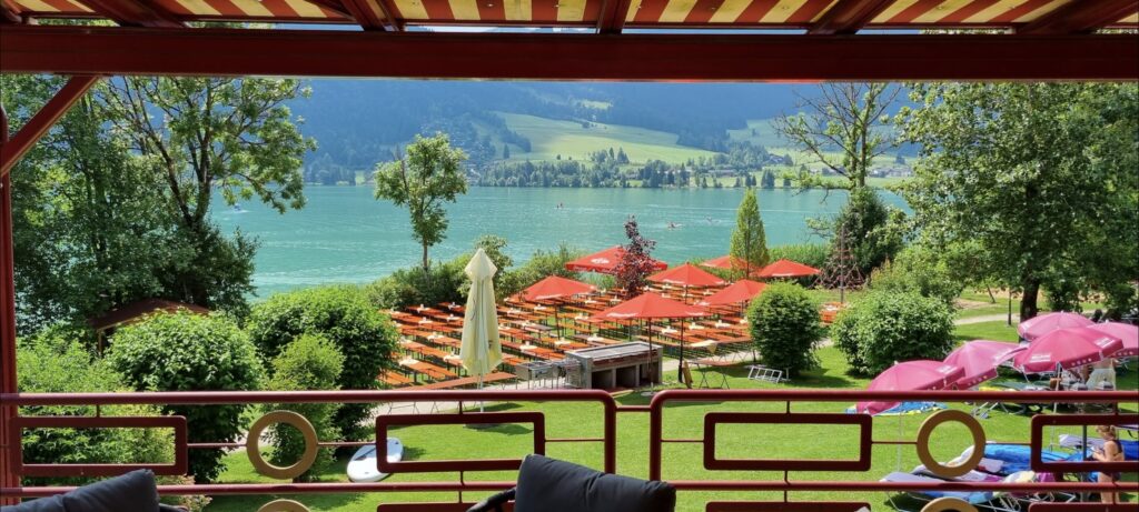 Frokost på turen gennem Østrig - Bellevue am See, Walchsee