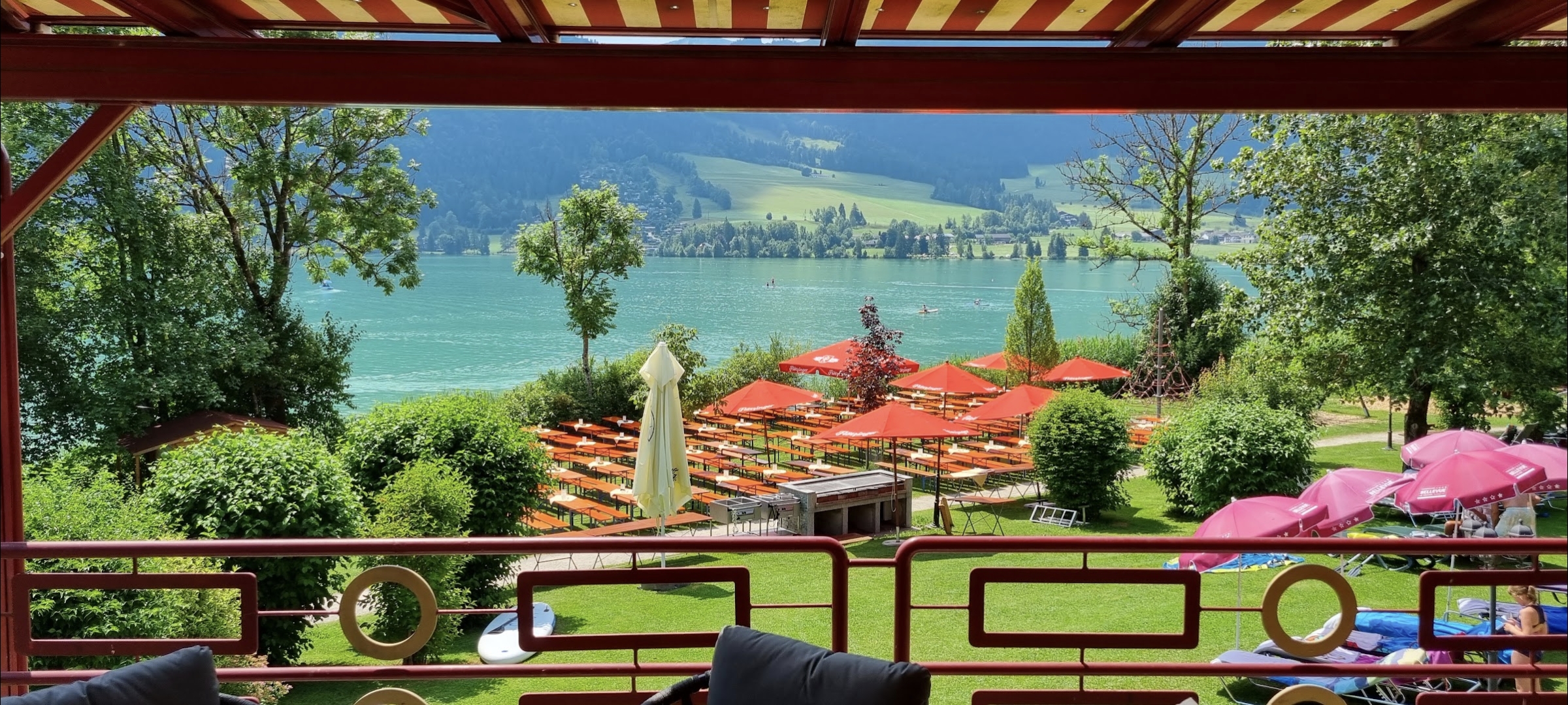 Frokost på turen gennem Østrig – Bellevue am See, Walchsee