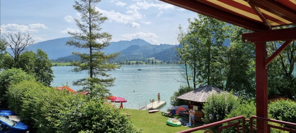 Frokost på turen gennem Østrig - Bellevue am See, Walchsee