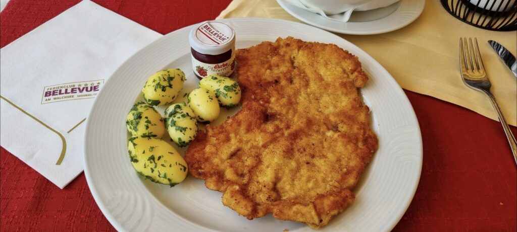 Frokost på turen gennem Østrig - Bellevue am See, Walchsee