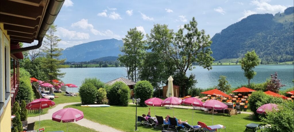 Frokost på turen gennem Østrig - Bellevue am See, Walchsee